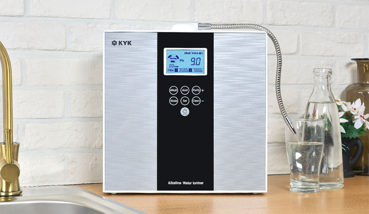 KYK Higen2+ |  Dual Filteration |  ORP(-1000 to -1200) mV |  7 PLATES- Counter-Top | Zero Wastage